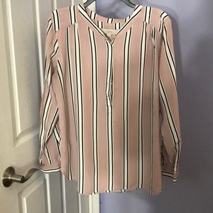 Loft large blouse blush color